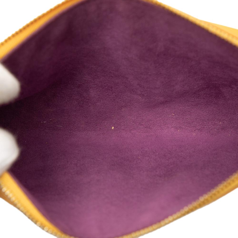 Louis Vuitton B Louis Vuitton Yellow Epi Leather Leather Epi Pochette Accessoires France