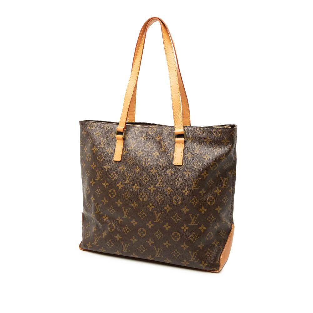 Louis Vuitton B Louis Vuitton Brown Monogram Canvas Fabric Monogram Cabas Mezzo France