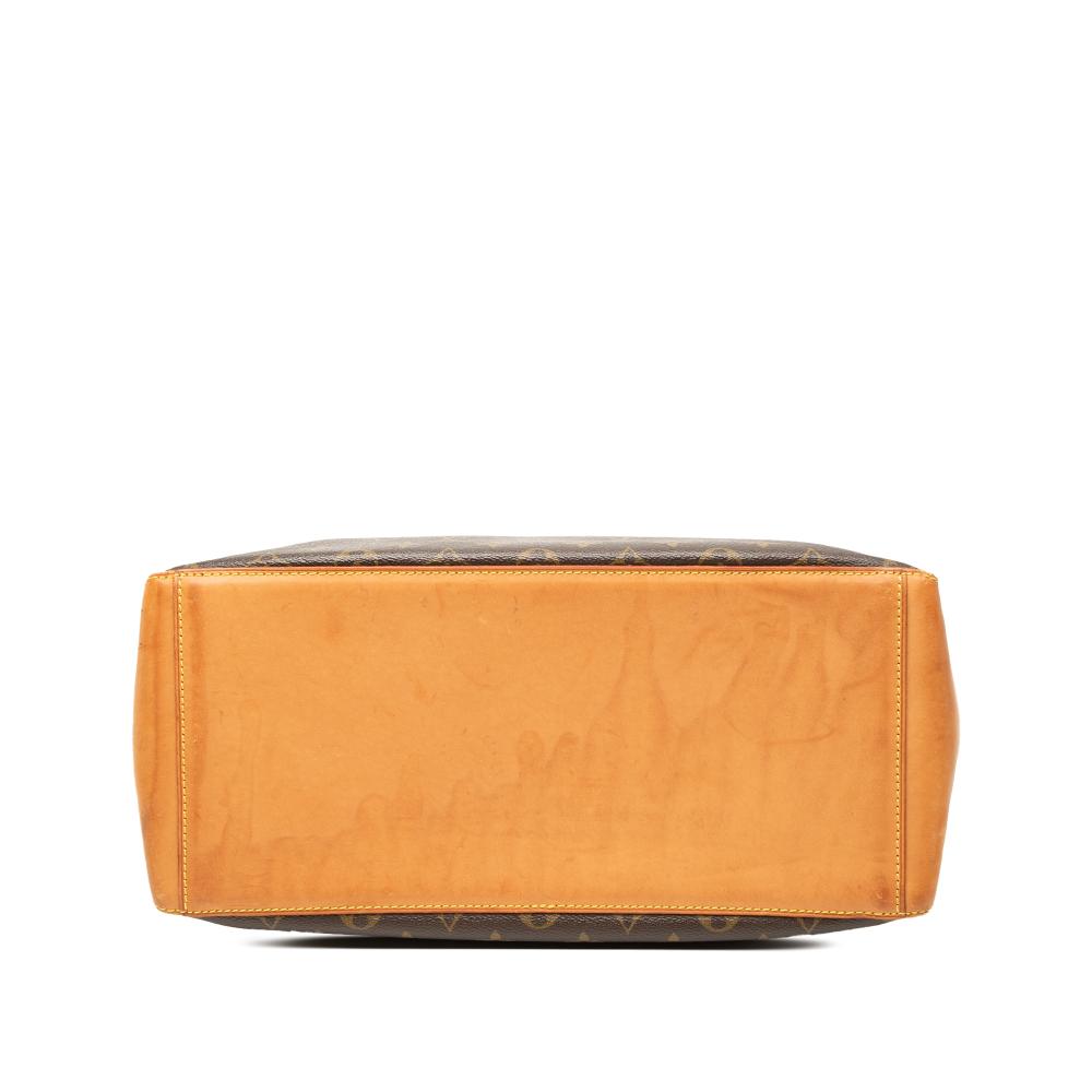 Louis Vuitton B Louis Vuitton Brown Monogram Canvas Fabric Monogram Cabas Mezzo France