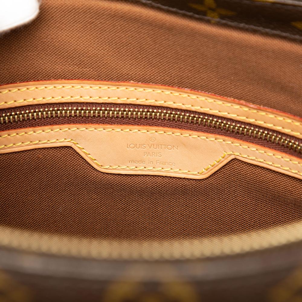 Louis Vuitton B Louis Vuitton Brown Monogram Canvas Fabric Monogram Cabas Mezzo France