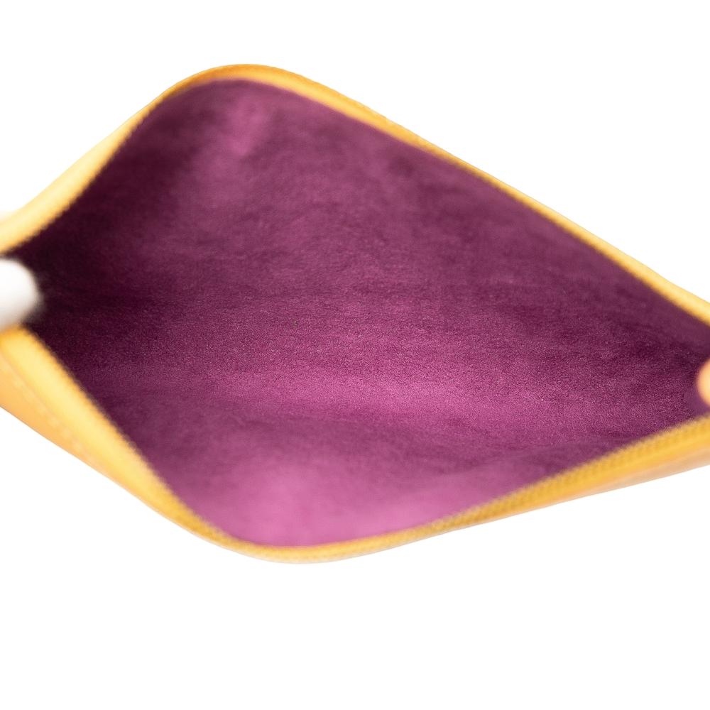 Louis Vuitton AB Louis Vuitton Yellow Epi Leather Leather Epi Pochette Accessoires France