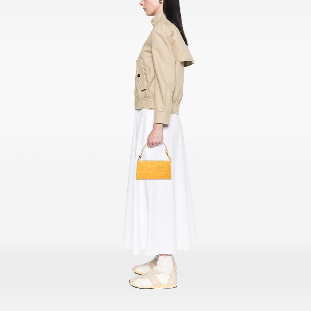 Louis Vuitton AB Louis Vuitton Yellow Epi Leather Leather Epi Pochette Accessoires France