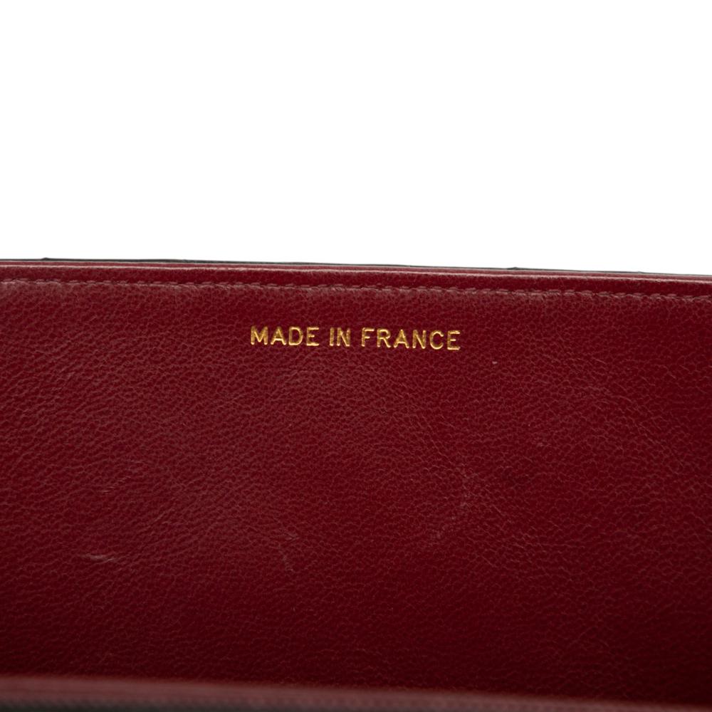 Chanel B Chanel Black Lambskin Leather Leather Medium CC Quilted Lambskin Single Flap France