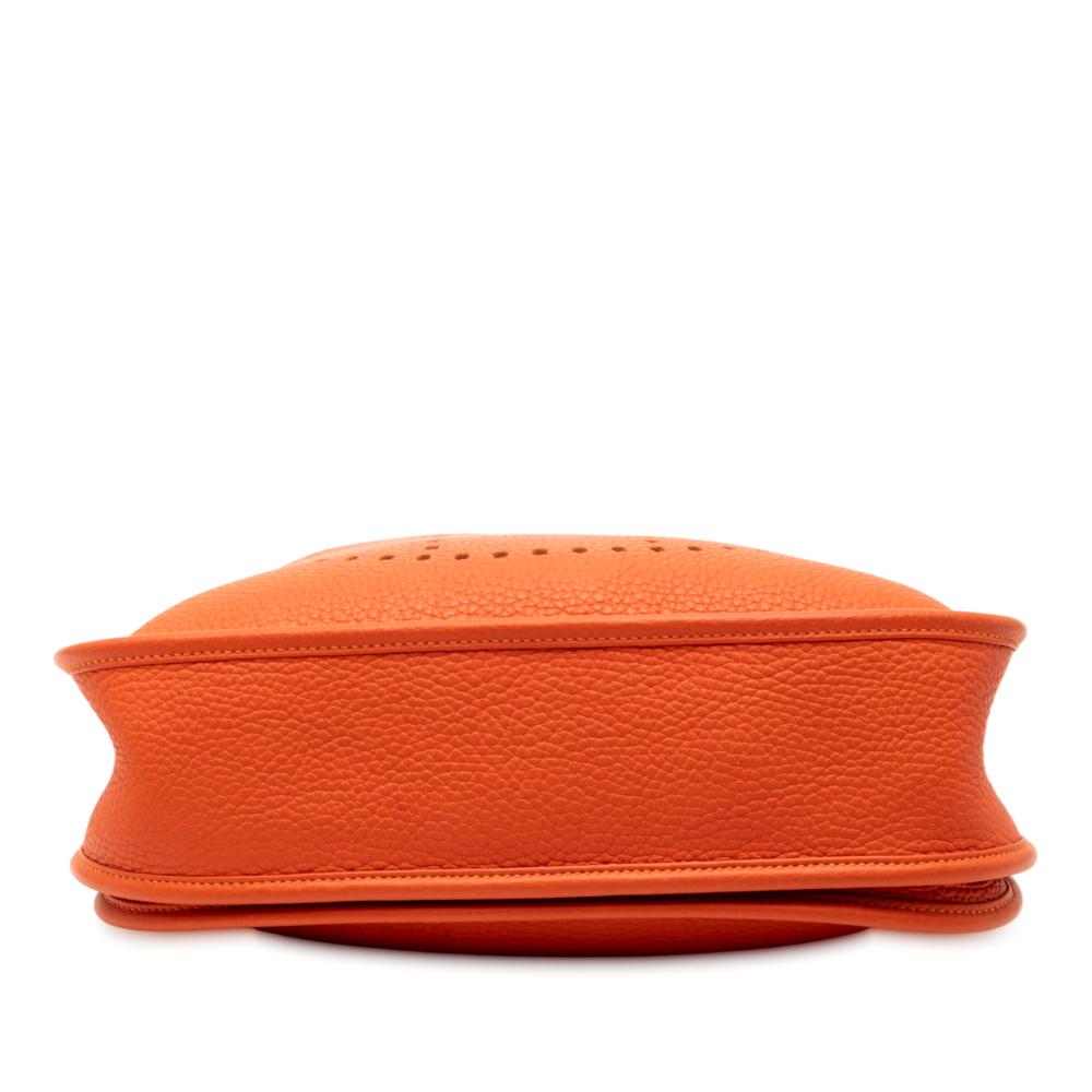 Hermès AB Hermès Orange Dark Orange Calf Leather Clemence Evelyne III 29 France