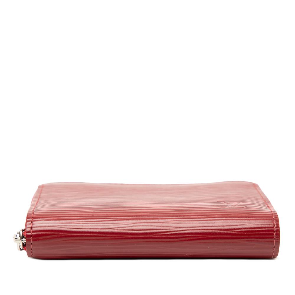 Louis Vuitton B Louis Vuitton Red Epi Leather Leather Epi Zippy Coin Purse France