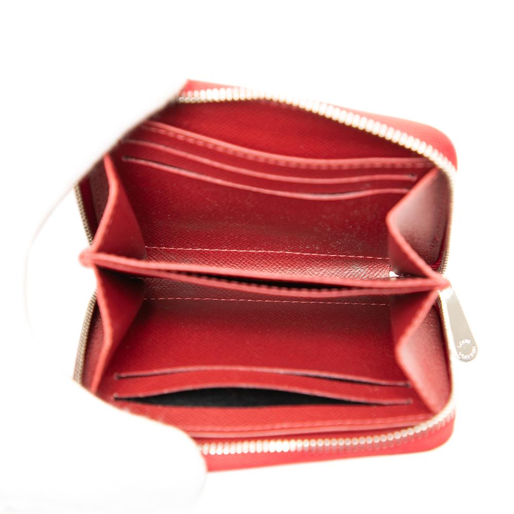 Louis Vuitton B Louis Vuitton Red Epi Leather Leather Epi Zippy Coin Purse France