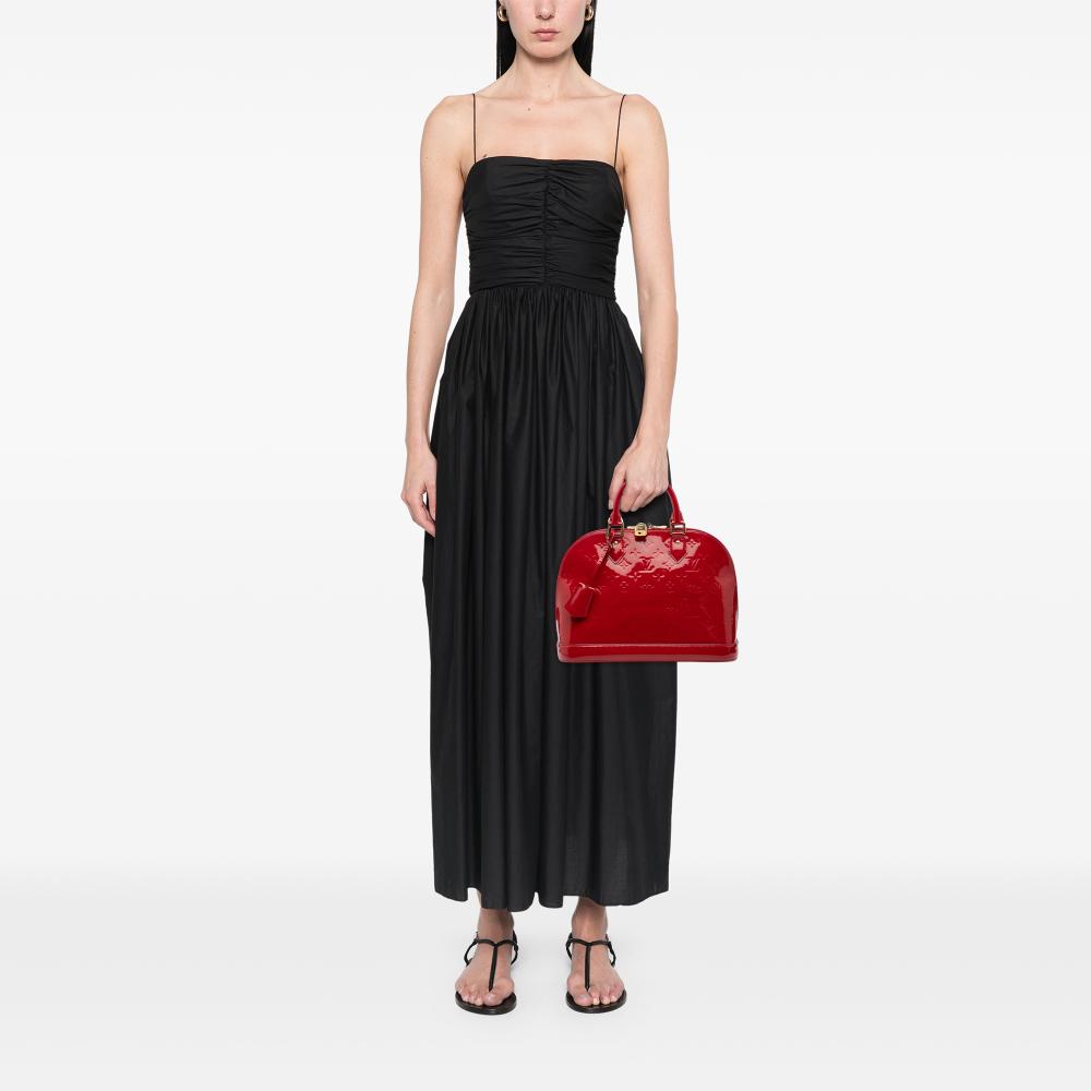 Louis Vuitton B Louis Vuitton Red Vernis Leather Leather Monogram Vernis Alma PM France