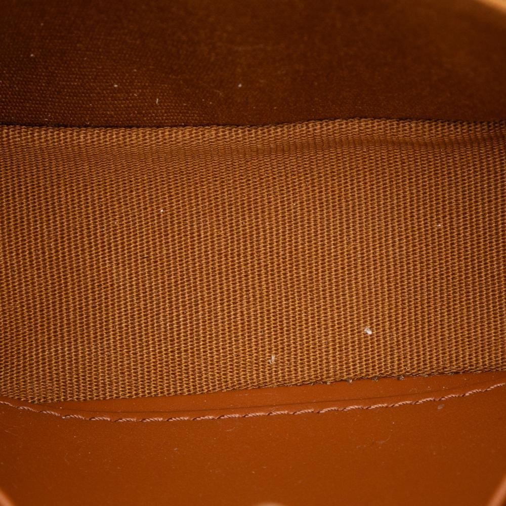 Celine AB Celine Brown Dark Brown Coated Canvas Fabric Mini Triomphe Triomphe Crossbody Italy