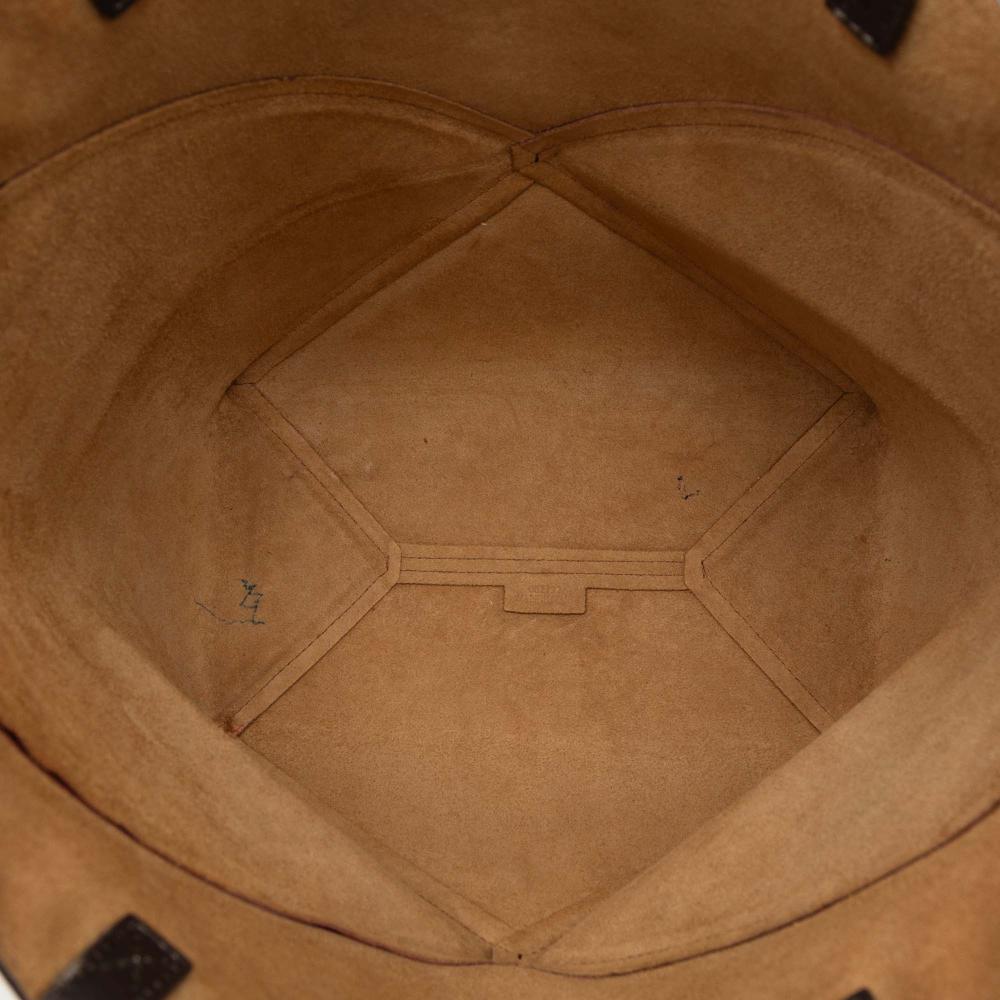 Loewe B LOEWE Red Burgundy with Black Calf Leather Medium Bicolor Shiny skin Puzzle Fold Tote Spain