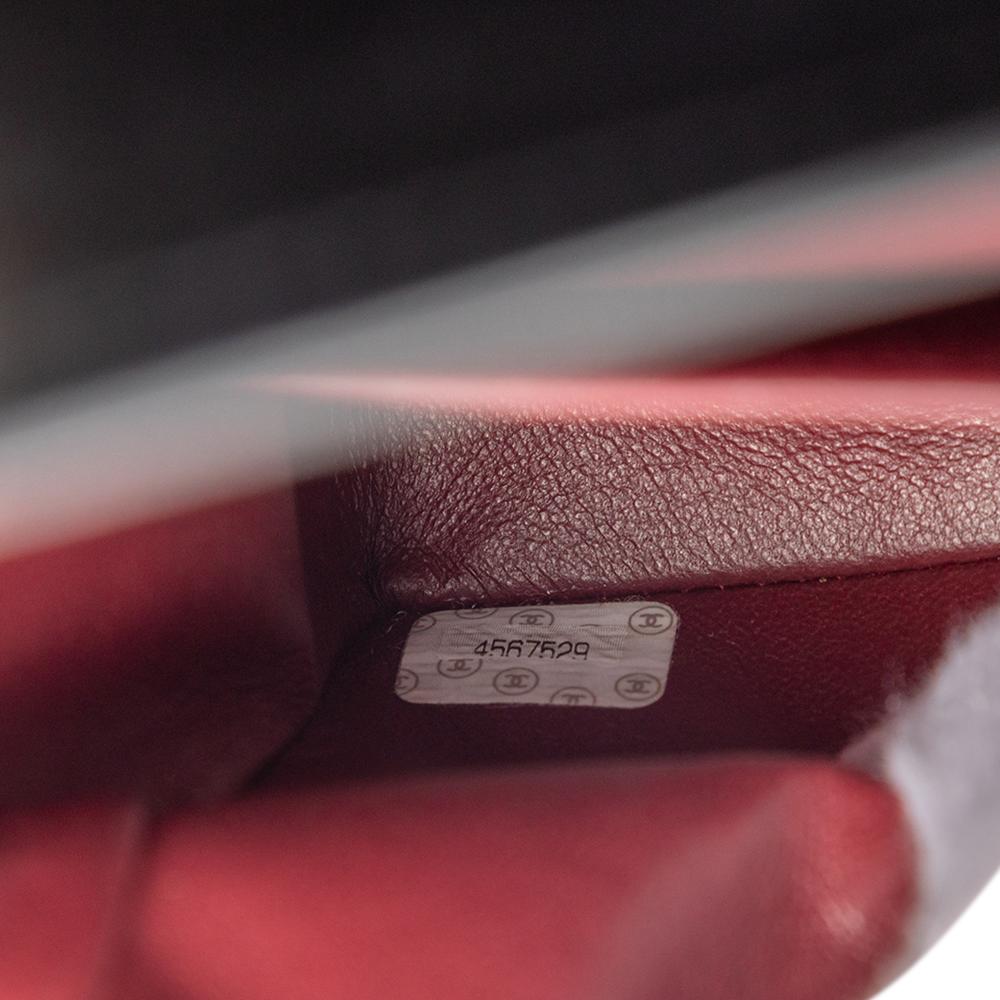 Chanel B Chanel Black Lambskin Leather Leather Small Classic Lambskin Double Flap France