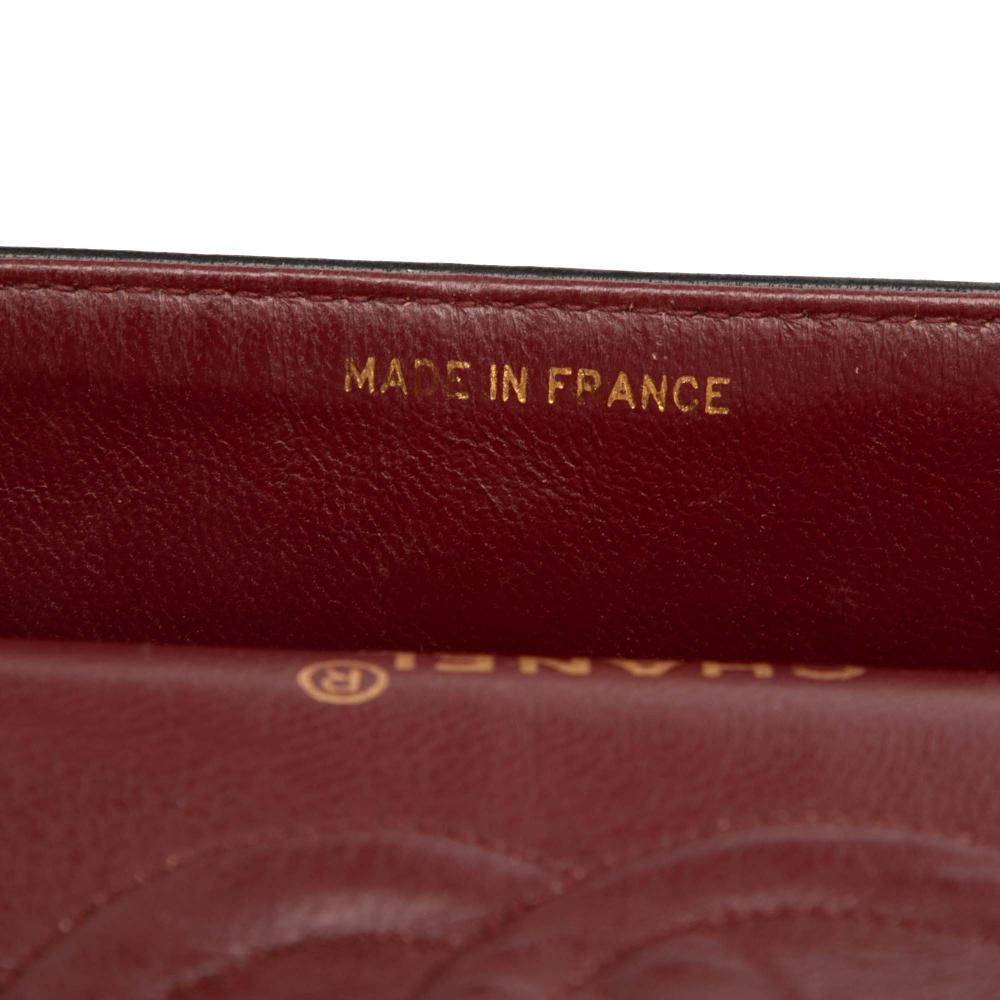 Chanel B Chanel Black Lambskin Leather Leather Medium Classic Lambskin Double Flap France