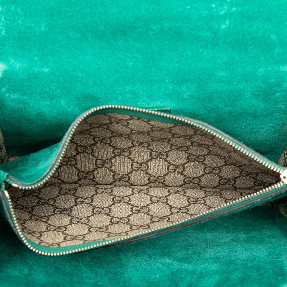 Gucci Brown Medium GG Supreme Embroidered Willow Hill and Butterfly Dionysus Shoulder Bag Italy