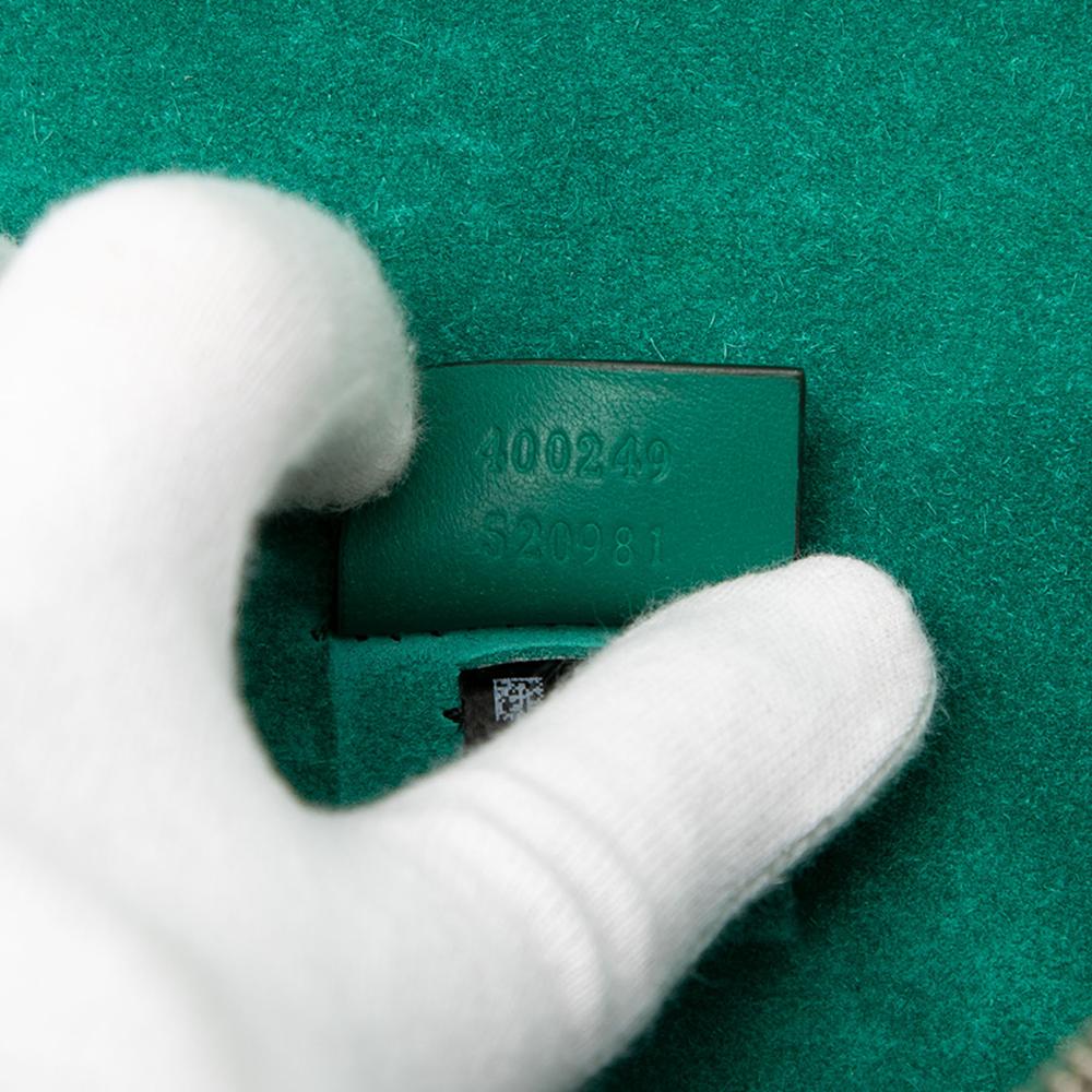 Gucci Brown Medium GG Supreme Embroidered Willow Hill and Butterfly Dionysus Shoulder Bag Italy