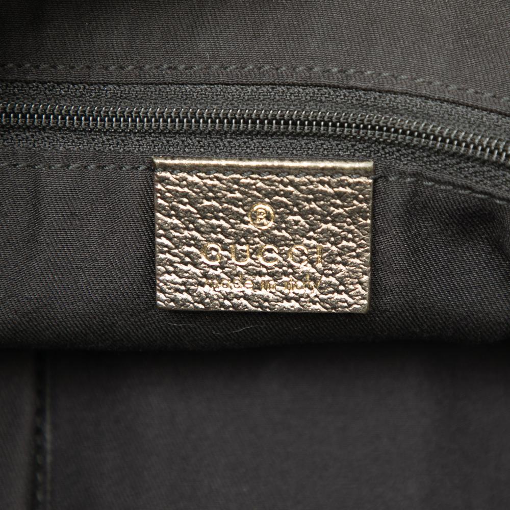 Gucci B Gucci Brown Beige Canvas Fabric GG Abbey D Ring Crossbody Italy