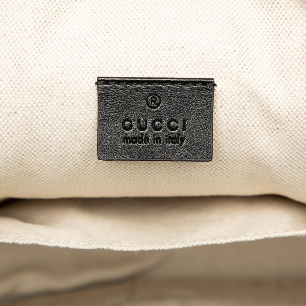 Gucci B Gucci Black Calf Leather MLB LA Angels Round Backpack Italy