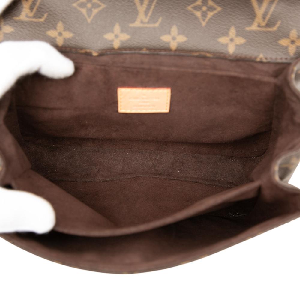 Louis Vuitton B Louis Vuitton Brown Monogram Canvas Fabric Monogram Pochette Metis Italy