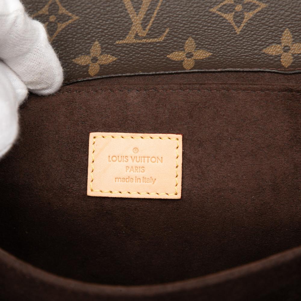 Louis Vuitton B Louis Vuitton Brown Monogram Canvas Fabric Monogram Pochette Metis Italy