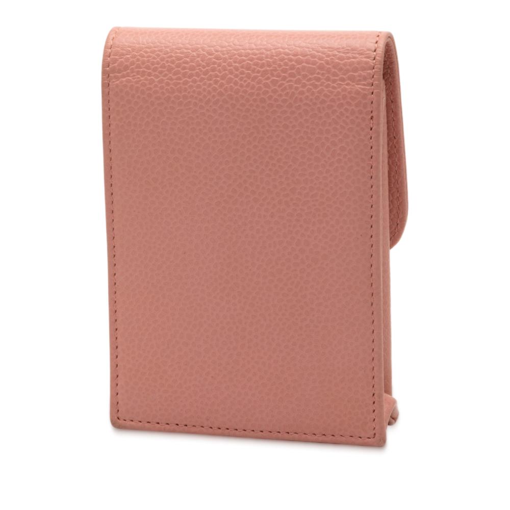 Chanel AB Chanel Pink Caviar Leather Leather CC Caviar Cigarette Case Italy