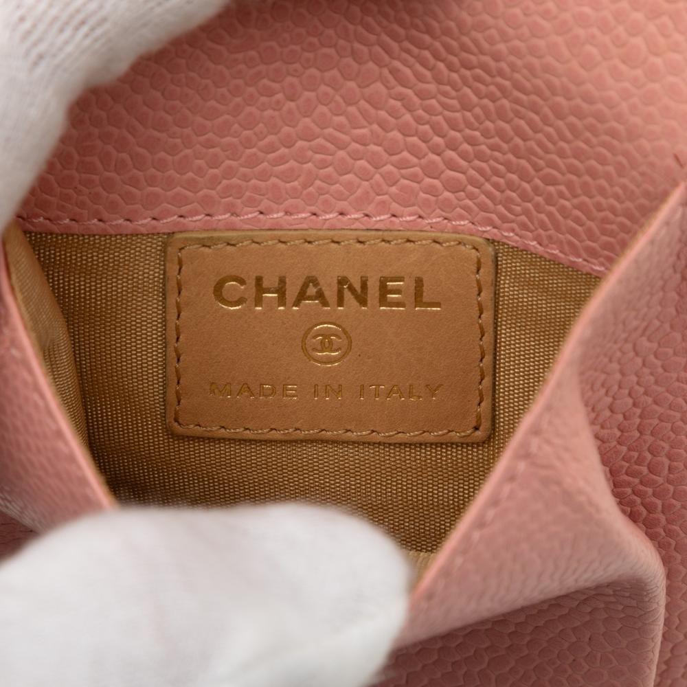 Chanel AB Chanel Pink Caviar Leather Leather CC Caviar Cigarette Case Italy