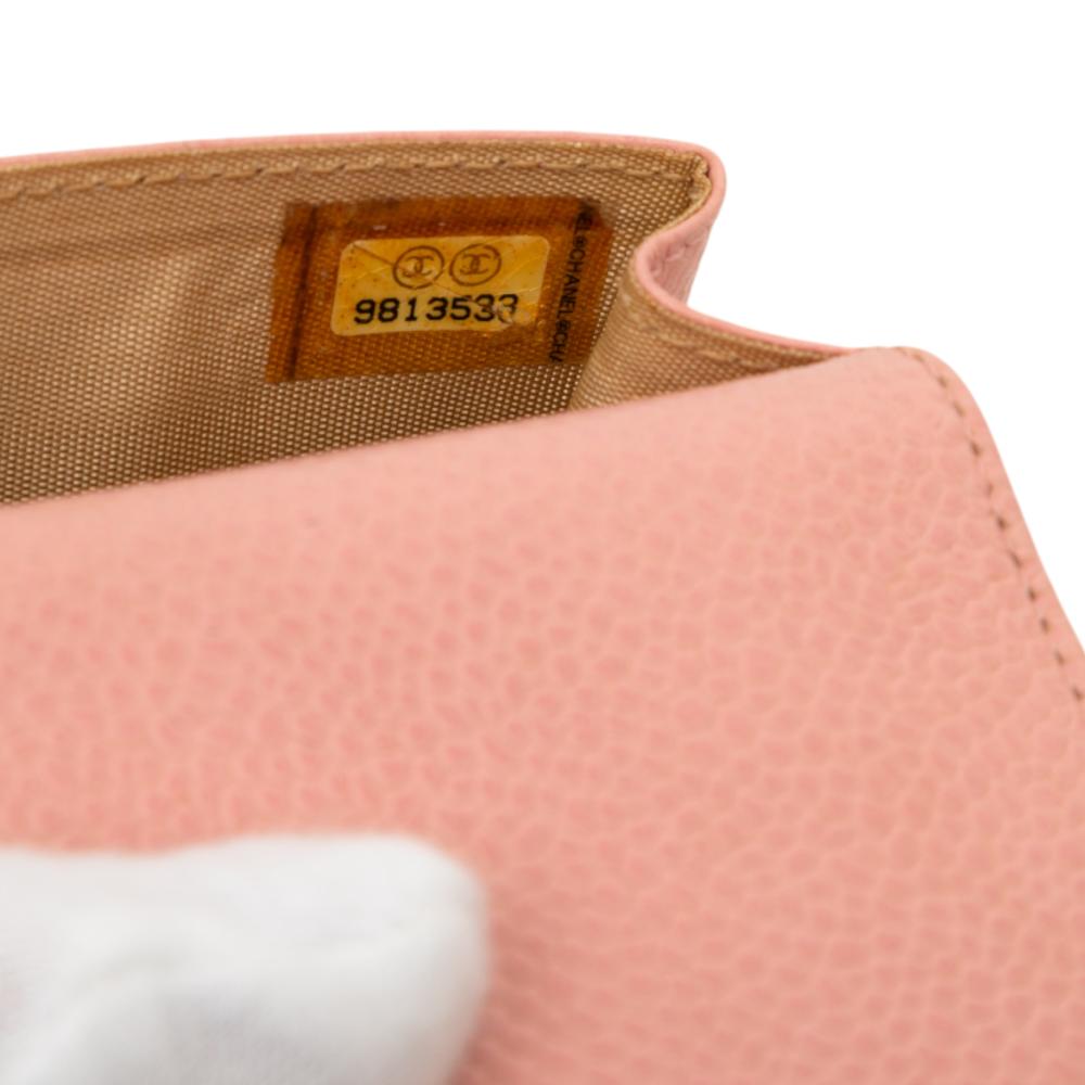 Chanel AB Chanel Pink Caviar Leather Leather CC Caviar Cigarette Case Italy