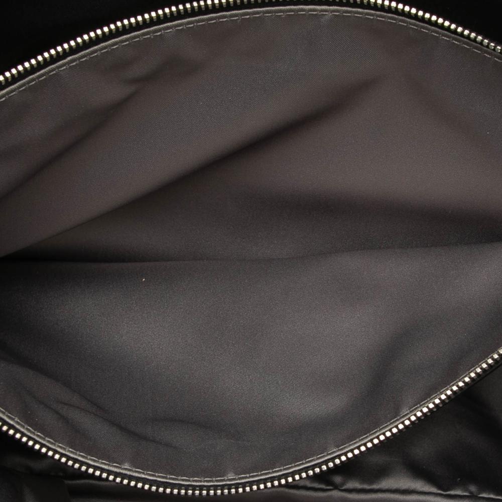 Chanel B Chanel Black Calf Leather CC Crinkled skin Chain Shopping Tote Italy