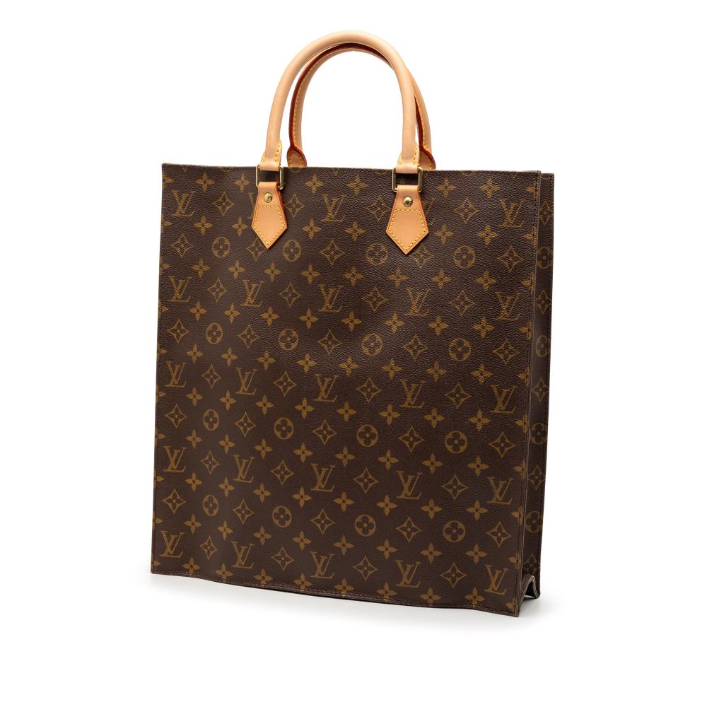 Louis Vuitton B Louis Vuitton Brown Monogram Canvas Fabric Monogram Sac Plat France