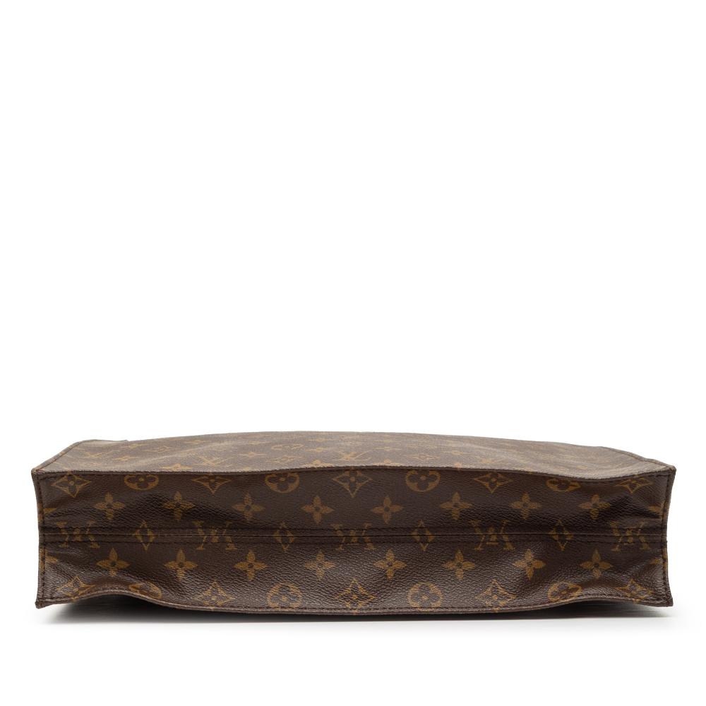 Louis Vuitton B Louis Vuitton Brown Monogram Canvas Fabric Monogram Sac Plat France