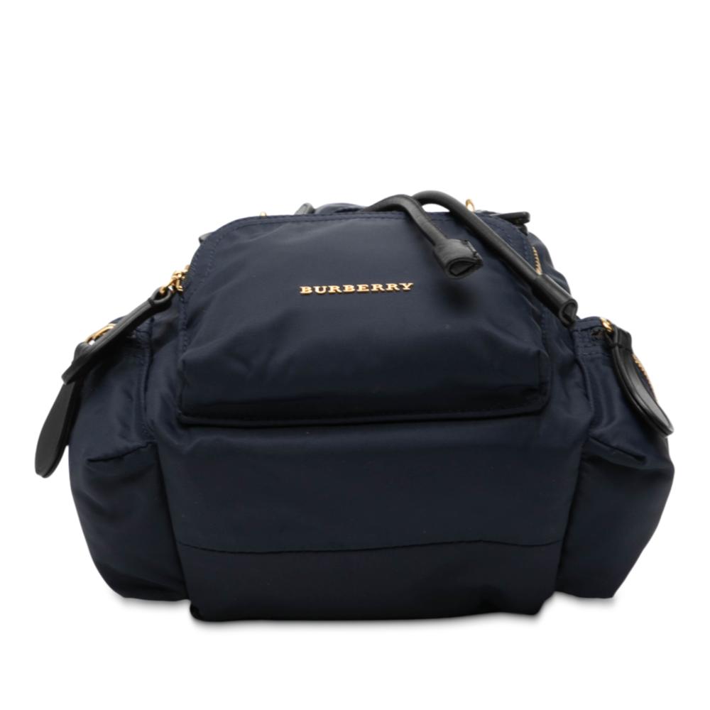 Burberry B Burberry Blue Navy Nylon Fabric Small Rucksack Backpack Romania