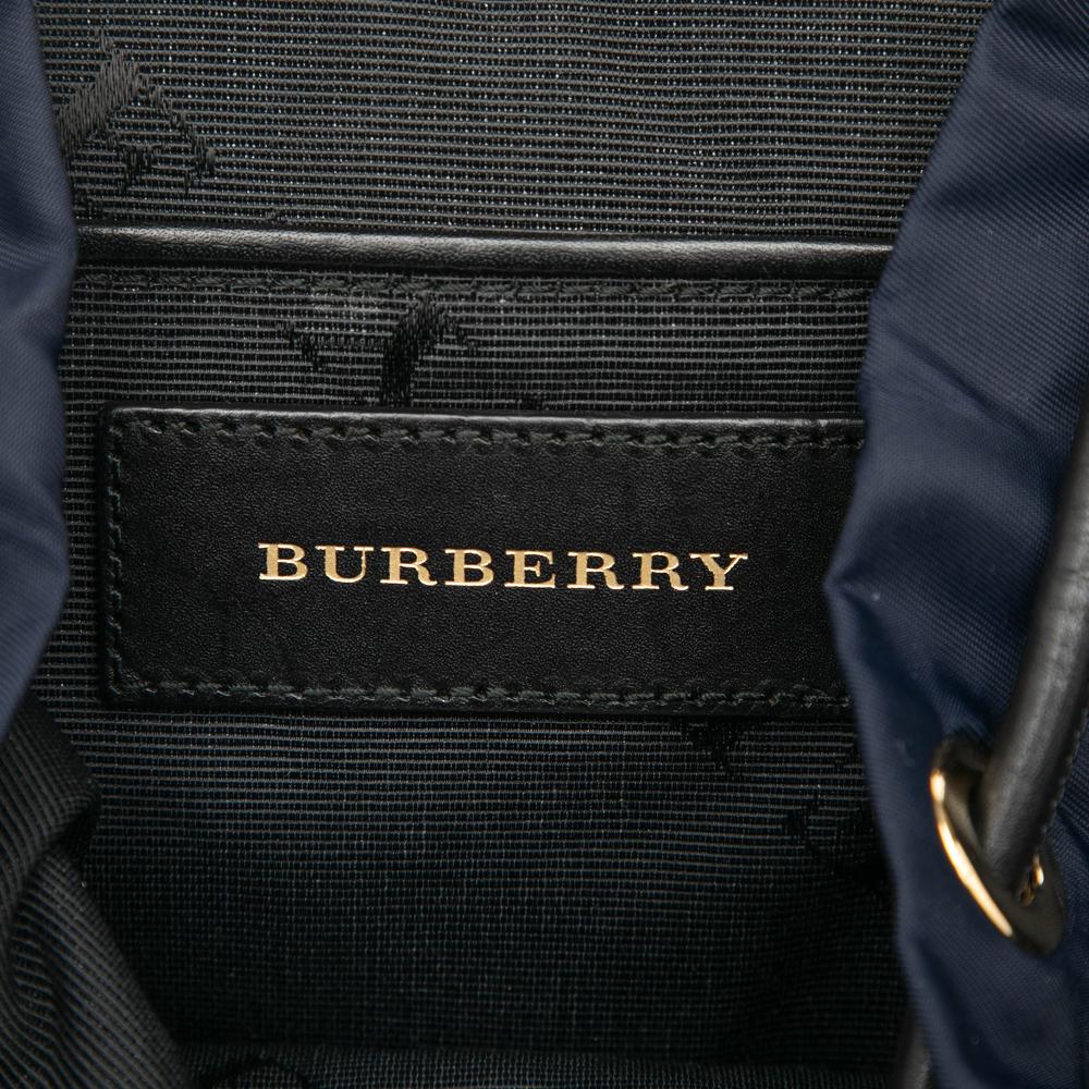 Burberry B Burberry Blue Navy Nylon Fabric Small Rucksack Backpack Romania