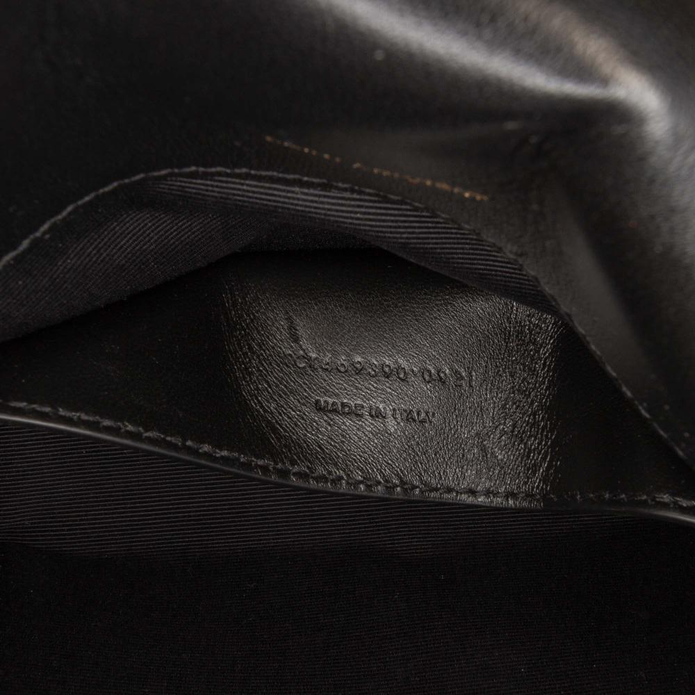 Saint Laurent AB Saint Laurent Blue Tweed Fabric Small Monogram Kate Crossbody Italy