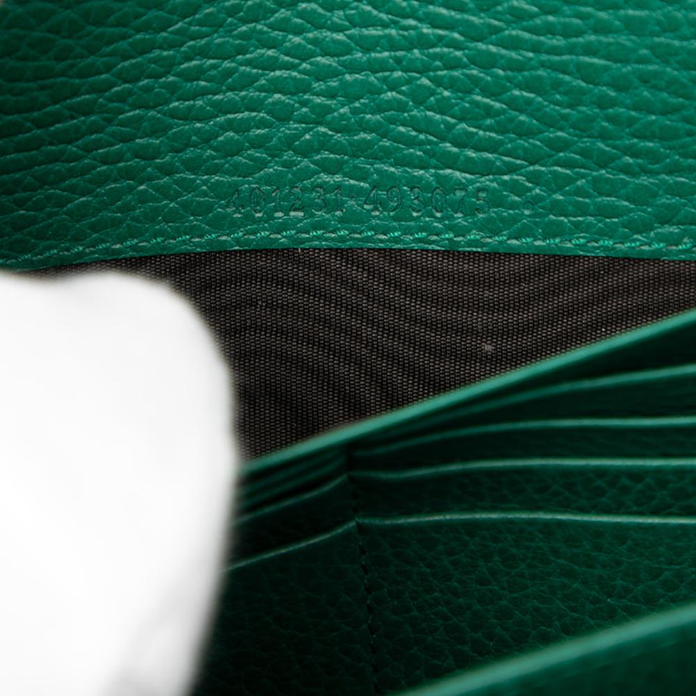 Gucci AB Gucci Green Calf Leather Dionysus Wallet on Chain Italy