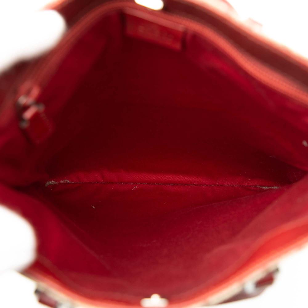 Gucci B Gucci Brown Beige Coated Canvas Fabric GG Supreme Tote Italy