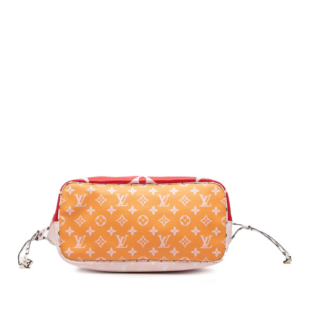 Louis Vuitton AB Louis Vuitton Red Monogram Canvas Fabric Monogram Giant Neverfull MM France