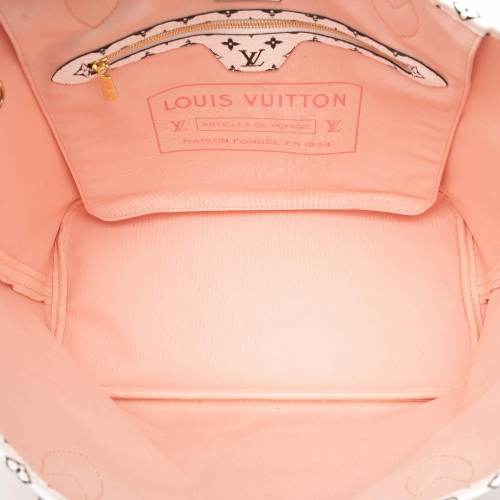 Louis Vuitton AB Louis Vuitton Red Monogram Canvas Fabric Monogram Giant Neverfull MM France