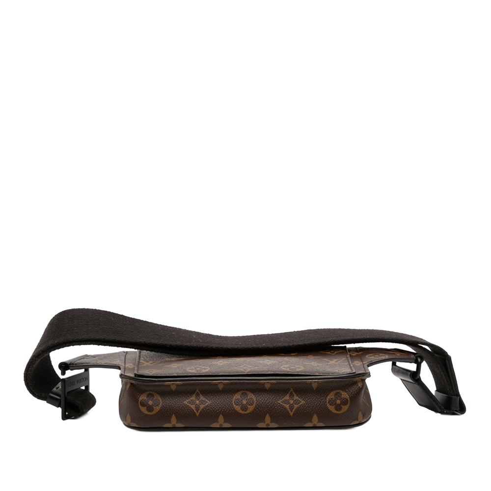 Louis Vuitton B Louis Vuitton Brown Monogram Canvas Fabric Monogram S Lock Sling Spain