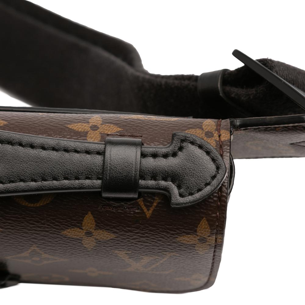 Louis Vuitton B Louis Vuitton Brown Monogram Canvas Fabric Monogram S Lock Sling Spain