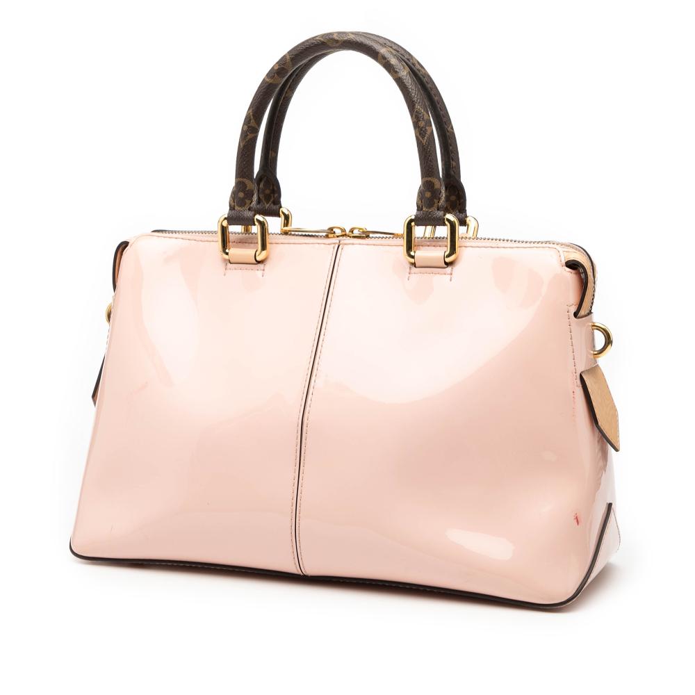 Louis Vuitton B Louis Vuitton Pink Light Pink Vernis Leather Leather Vernis Miroir Tote France