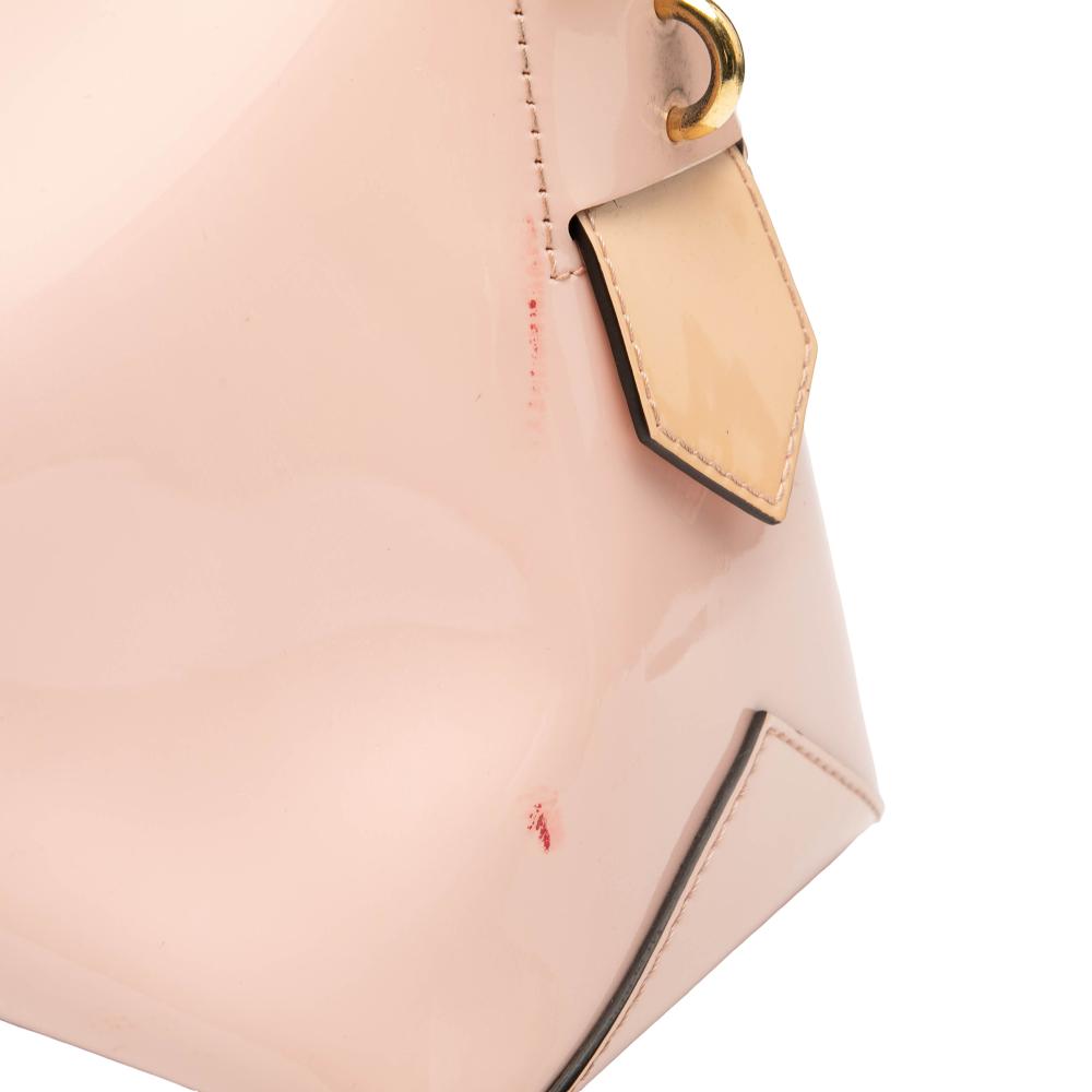 Louis Vuitton B Louis Vuitton Pink Light Pink Vernis Leather Leather Vernis Miroir Tote France