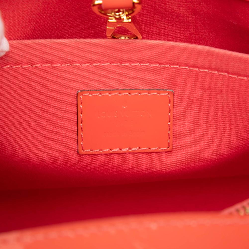 Louis Vuitton B Louis Vuitton Orange Vernis Leather Leather Monogram Vernis Montaigne BB Spain