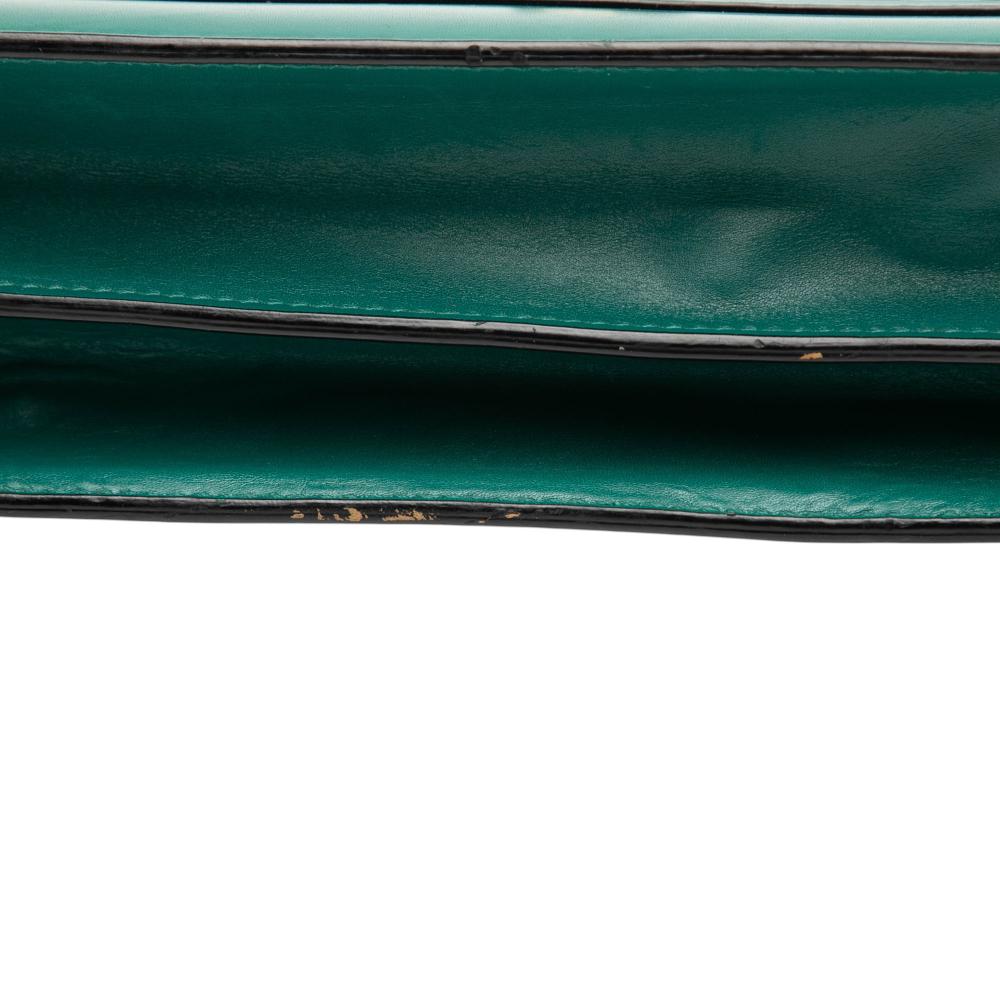 Bvlgari B Bvlgari Green Calf Leather Small skin Serpenti Forever Top Handle Bag Italy