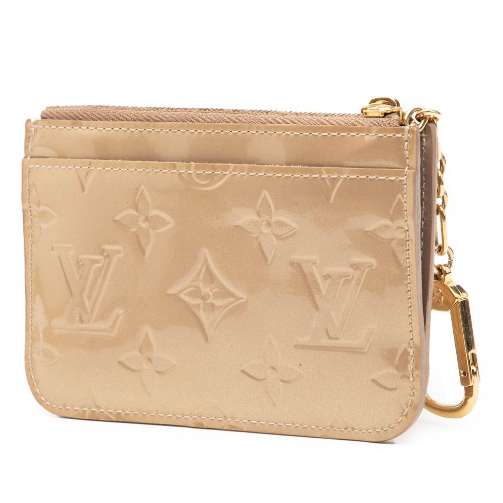 Louis Vuitton AB Louis Vuitton Gold Vernis Leather Leather Monogram Vernis Key Pouch Spain