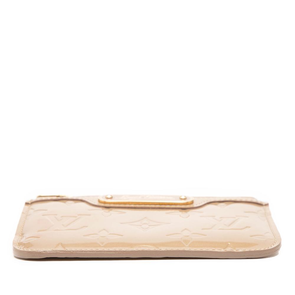 Louis Vuitton AB Louis Vuitton Gold Vernis Leather Leather Monogram Vernis Key Pouch Spain