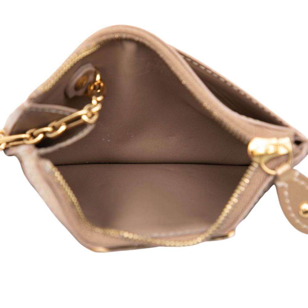 Louis Vuitton AB Louis Vuitton Gold Vernis Leather Leather Monogram Vernis Key Pouch Spain