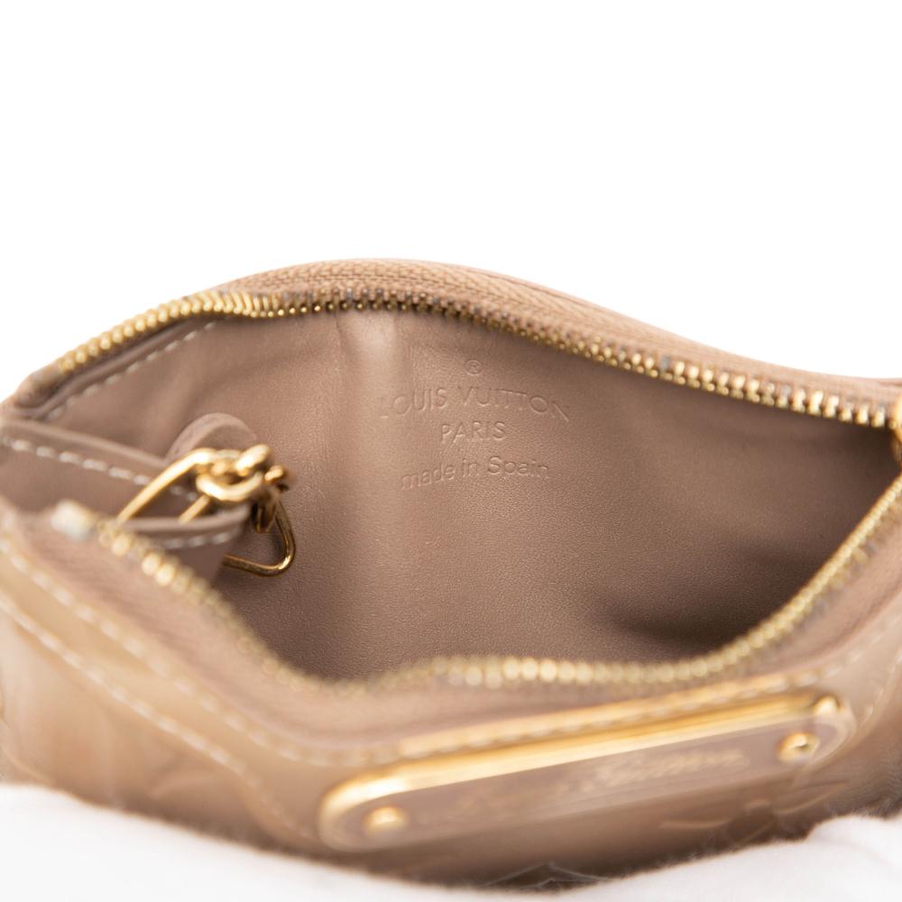 Louis Vuitton AB Louis Vuitton Gold Vernis Leather Leather Monogram Vernis Key Pouch Spain