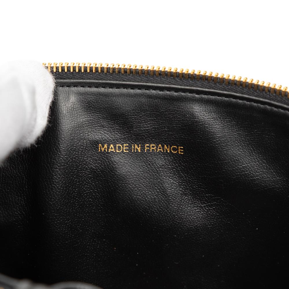 Chanel AB Chanel Black Caviar Leather Leather CC Caviar Vanity Case France