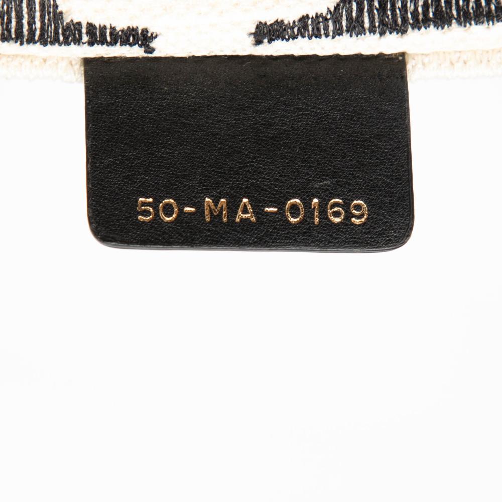 Christian Dior B Dior White Off White Canvas Fabric DiorAmour Large Embroidered Je T aime Book Tote Italy