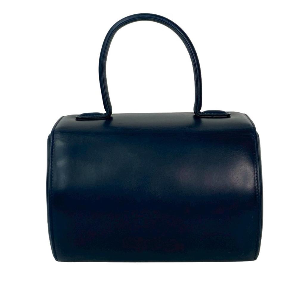 Givenchy AB Givenchy Blue Navy Calf Leather Top Handle Bag France