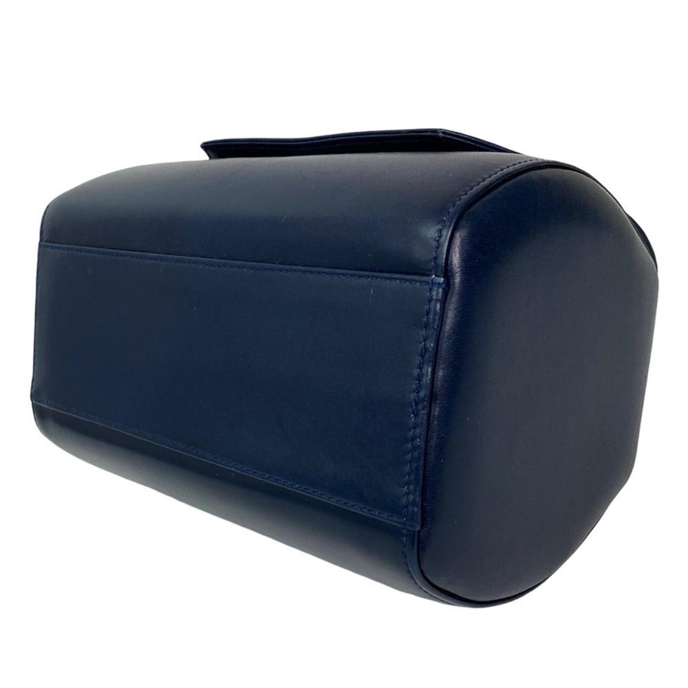 Givenchy AB Givenchy Blue Navy Calf Leather Top Handle Bag France