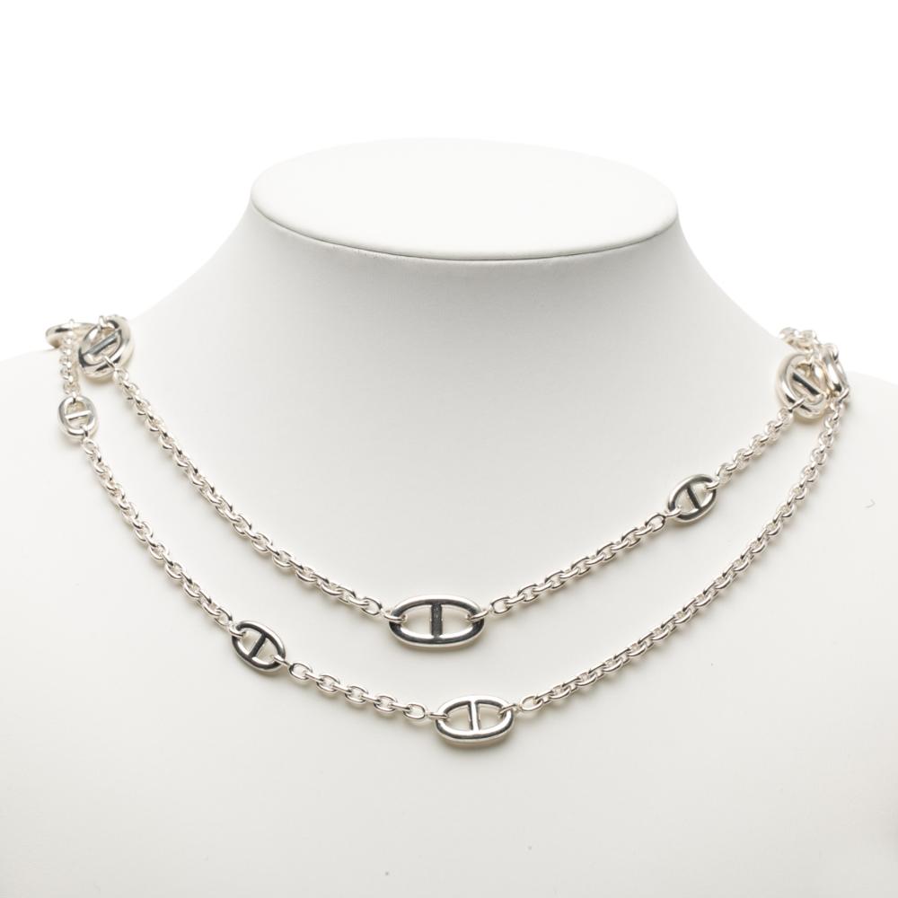 Hermès AB Hermès Silver SV925 / Sterling Silver Metal Sterling Silver Farandole Long Necklace 120 France