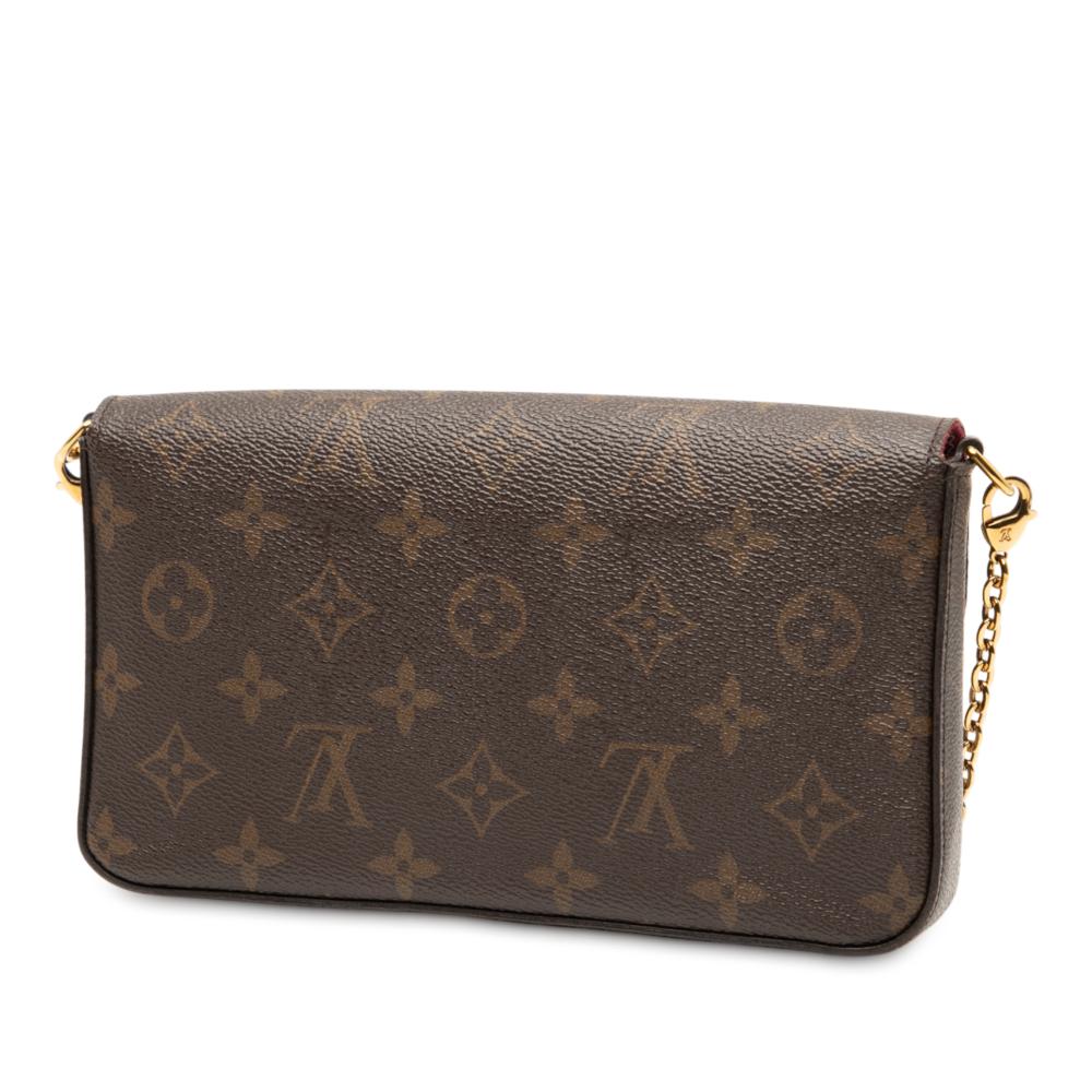 Louis Vuitton B Louis Vuitton Brown Monogram Canvas Fabric Monogram Pochette Felicie Spain